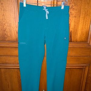 Figs Yola Skinny Scrub Pants - Hunter Green